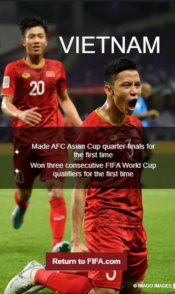 Đội tuyển Việt Nam được FIFA vinh danh - ảnh 1