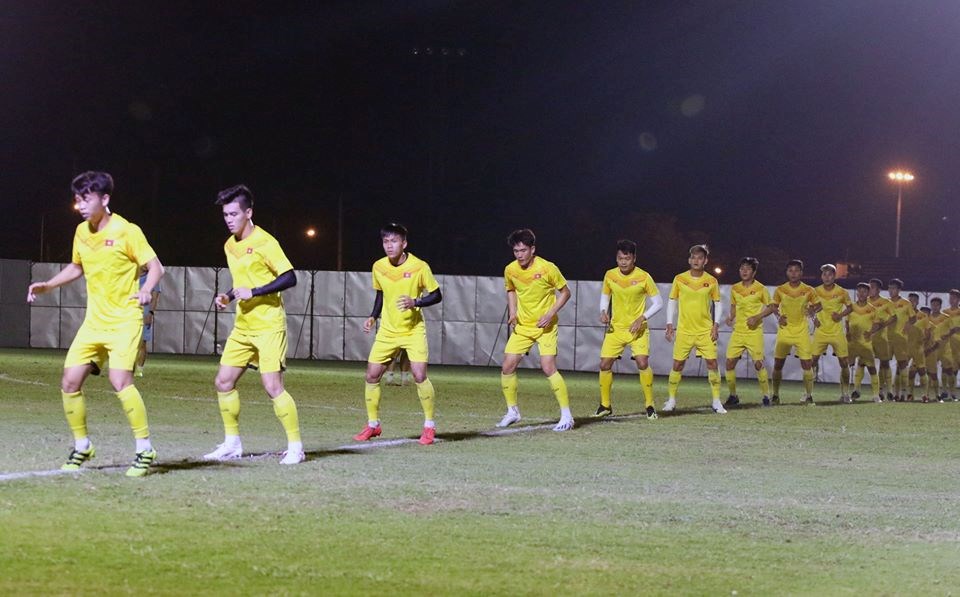 Quang Hải và các đồng đội tập trung tối đa cho trận gặp U23 Jordan - ảnh 1