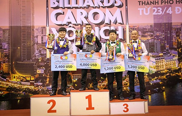 Billiards Việt Nam giành cú đúp tại giải VĐ carom châu Á - ảnh 1