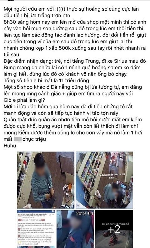 Đà Nẵng: Truy tìm nam thanh niên nói tiếng nước ngoài ăn trộm tiền tại nhiều cửa hàng - ảnh 3