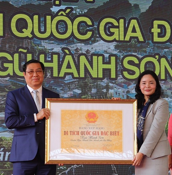 Đà Nẵng đón nhận Bằng xếp hạng Di tích quốc gia đặc biệt danh thắng Ngũ Hành Sơn - ảnh 1