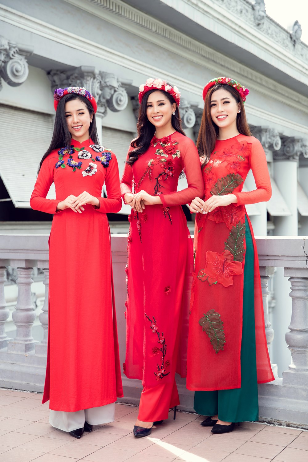 Top 3 Hoa hậu Việt Nam 2018 rạng rỡ trong bộ ảnh Tết - ảnh 1