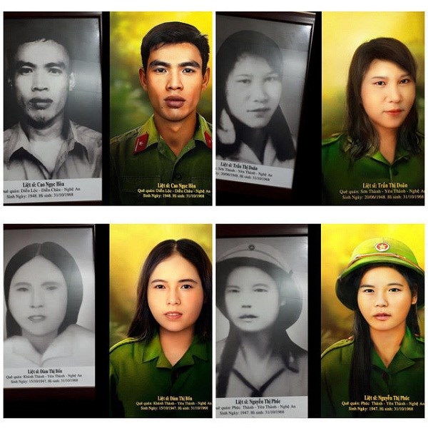 Tri ân phục dựng trao tặng ảnh chân dung 13 Anh hùng, liệt sĩ Truông Bồn - ảnh 1