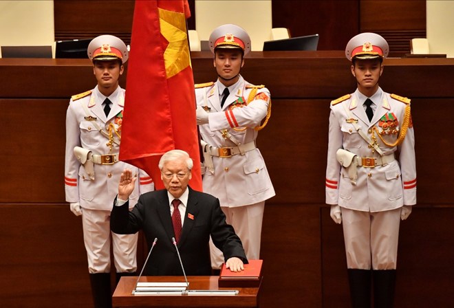Tổng Bí thư Nguyễn Phú Trọng tuyên thệ nhậm chức Chủ tịch nước - ảnh 1