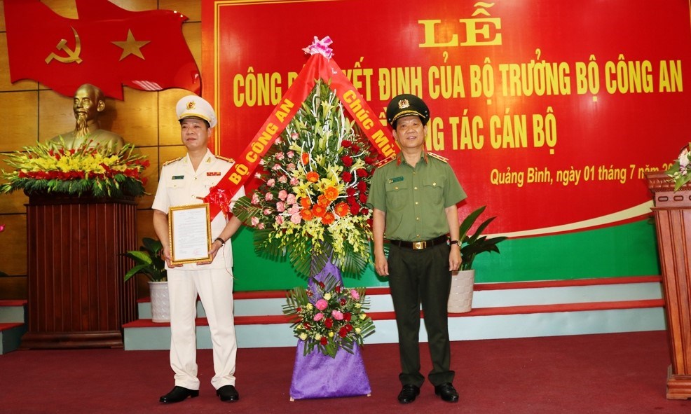 Đại tá Trần Hải Quân được bổ nhiệm làm Giám đốc Công an tỉnh  Quảng Bình - ảnh 1