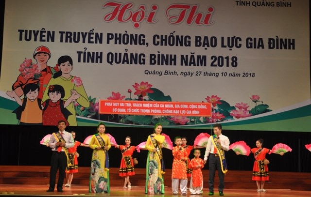 Hội thi tuyên truyền phòng, chống bạo lực gia đình tỉnh Quảng Bình năm 2018 - ảnh 3