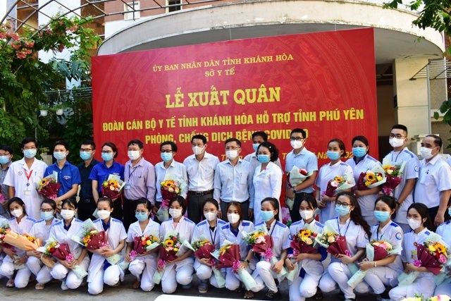 Cán bộ y tế Khánh Hoà hỗ trợ Phú Yên phòng, chống dịch Covid-19 - ảnh 1