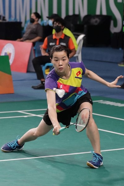Thuỳ Linh gặp Vũ Thị Trang tại bán kết Vietnam Open 2022 - Anh 1