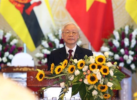 Tổng Bí thư, Chủ tịch nước Nguyễn Phú Trọng: “Việt Nam: Đối tác tin cậy vì hòa bình bền vững” - Anh 1