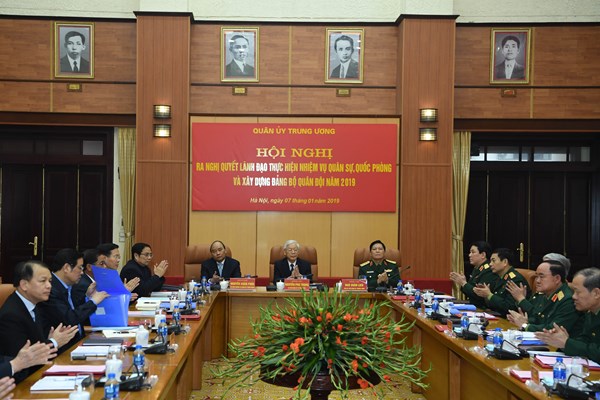Tổng Bí thư, Chủ tịch nước Nguyễn Phú Trọng chủ trì Hội nghị Quân ủy Trung ương - Anh 2