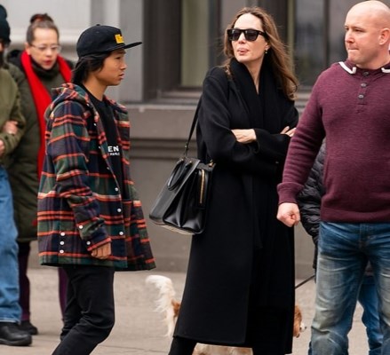 Angelina Jolie tăng cân rõ rệt, thoải mái đi dạo phố cùng các con - Anh 11