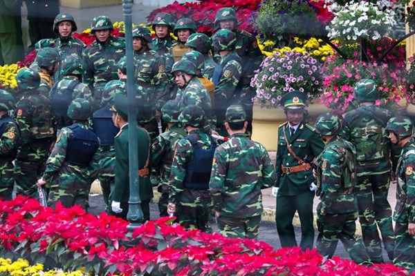 An ninh siết chặt trước giờ đón lãnh đạo Mỹ - Triều tới Việt Nam - Anh 12