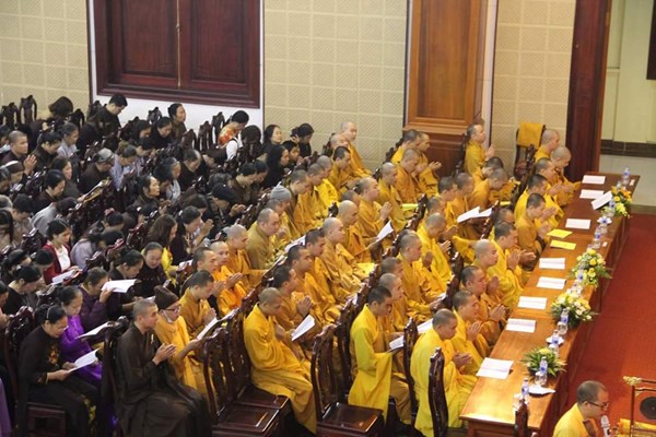 Học viện Phật giáo Việt Nam tổ chức Lễ cầu nguyện Quốc thái Dân an đầu xuân Kỷ Hợi - Anh 1