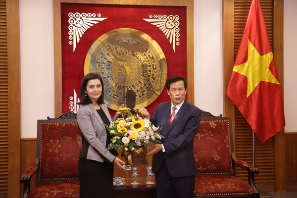 Bộ trưởng Nguyễn Ngọc Thiện tiếp Đại sứ Bulgaria tại Việt Nam - Anh 1