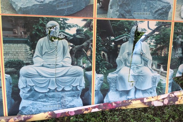 Sau vụ 16 pho tượng bị phá tại chùa Vĩnh Thanh, TP Hà Nội: Kẻ xấu lại tiếp tục ra tay - Anh 1