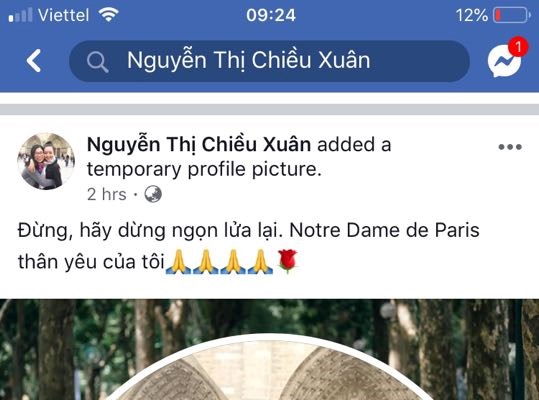 Nghệ sĩ Việt bàng hoàng khi nhà thờ Đức Bà Paris chìm trong biển lửa - Anh 3