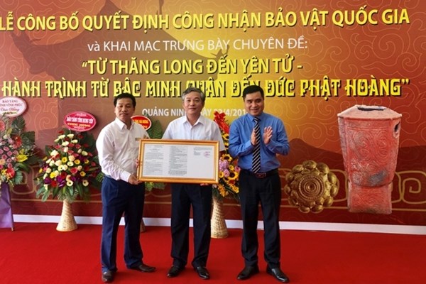 Quảng Ninh: Công bố quyết định công nhận hai bảo vật quốc gia - Anh 1