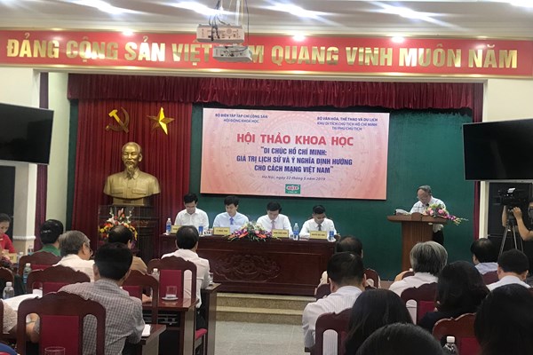 Hội thảo khoa học “Di chúc Hồ Chí Minh: Giá trị lịch sử và ý nghĩa định hướng cho cách mạng Việt Nam” - Anh 2