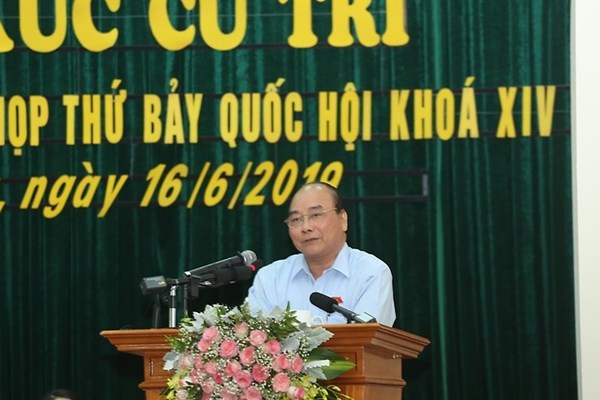 Thủ tướng Nguyễn Xuân Phúc tiếp xúc cử tri huyện An Dương - Anh 3