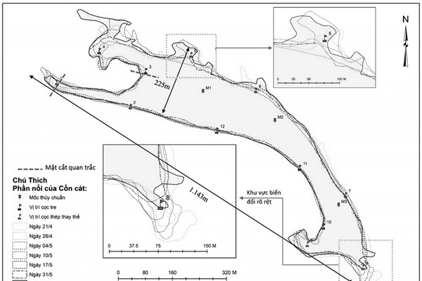 Cồn cát xuất hiện giữa biển Cửa Đại (Hội An): “Đảo khủng long” đang diễn biến phức tạp - Anh 1
