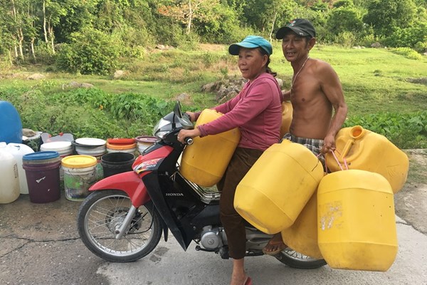 Đảo Cù Lao Chàm thiếu nước sinh hoạt nghiêm trọng - Anh 1