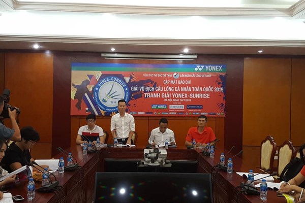 Tiến Minh – Vũ Thị Trang dự Giải vô địch Cầu lông cá nhân toàn quốc năm 2019 - Anh 1