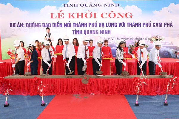 Quảng Ninh: Khởi công dự án đường bao biển trị giá gần 1.400 tỉ đồng - Anh 1