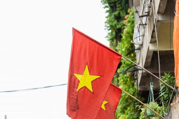 Đường phố Hà Nội đỏ thắm sắc cờ chào mừng Quốc khánh 2.9 - Anh 4