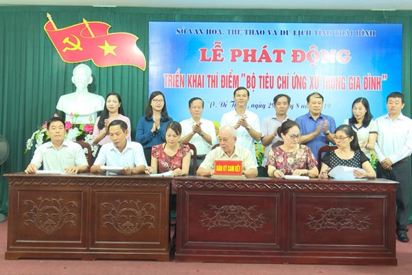 Thái Bình: Phát động triển khai “Bộ tiêu chí ứng xử trong gia đình” - Anh 1