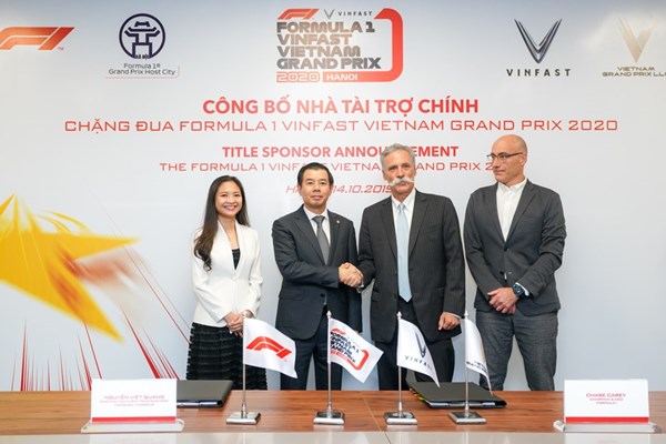 VinFast là nhà tài trợ chính của chặng đua công thức 1 Việt Nam - Anh 2