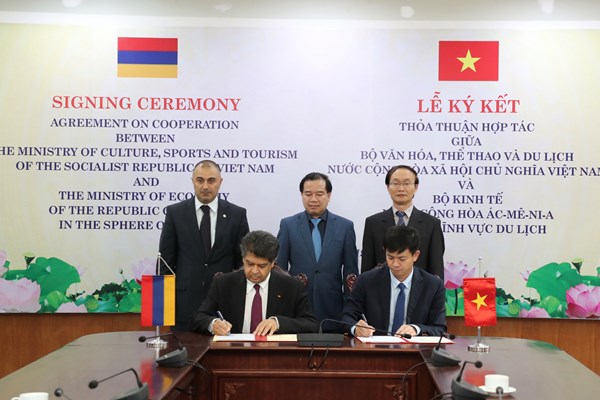 Ký kết thỏa thuận hợp tác trong lĩnh vực du lịch giữa Việt Nam - Armenia - Anh 2