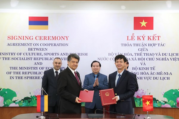 Ký kết thỏa thuận hợp tác trong lĩnh vực du lịch giữa Việt Nam - Armenia - Anh 3