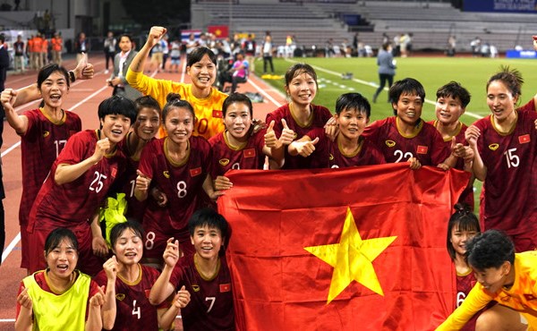Thắng quả cảm Thái Lan, tuyển nữ Việt Nam lần thứ 6 vô địch SEA Games - Anh 3