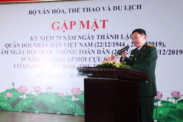 Bộ trưởng Nguyễn Ngọc Thiện: Hội Cựu chiến binh Bộ VHTTDL tiếp tục phát huy truyền thống anh bộ đội cụ Hồ - Anh 2