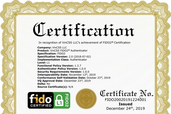 Vingroup là 1 trong 34 công ty đạt xác thực bảo mật FIDO2 toàn cầu - Anh 3