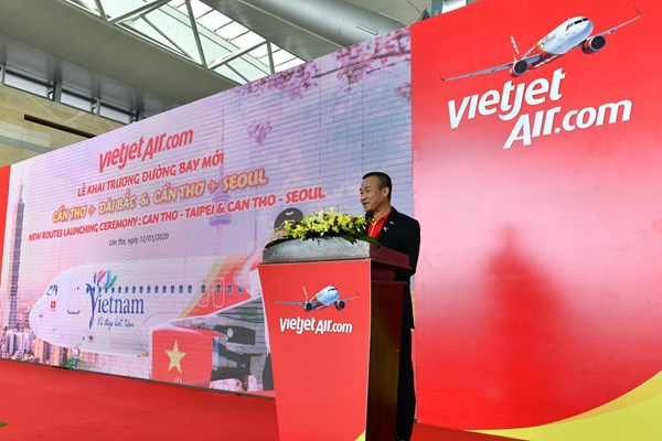 Tiếp tục mở rộng mạng bay quốc tế, Vietjet khai trương hai đường bay kết nối Cần Thơ với Seoul, Đài Bắc - Anh 1
