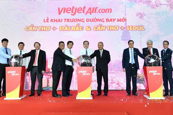 Tiếp tục mở rộng mạng bay quốc tế, Vietjet khai trương hai đường bay kết nối Cần Thơ với Seoul, Đài Bắc - Anh 4