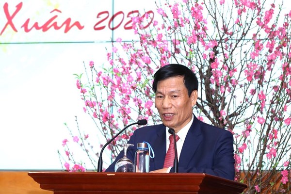 Bộ trưởng Nguyễn Ngọc Thiện gặp mặt và chúc Tết Nguyên đán Canh Tý 2020 - Anh 1