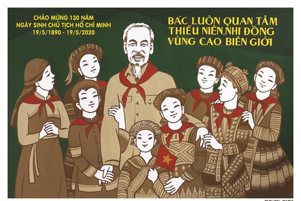 16 tác phẩm đoạt giải cuộc thi sáng tác tranh cổ động kỷ niệm 130 năm Ngày sinh Chủ tịch Hồ Chí Minh - Anh 3
