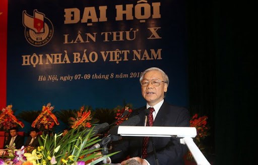 Thư của Tổng Bí thư, Chủ tịch nước chúc mừng 70 năm thành lập Hội Nhà báo Việt Nam - Anh 1