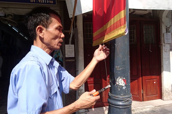Hà Nội: Rực rỡ cờ hoa trước thềm Đại hội Đảng các cấp tiến tới Đại hội toàn quốc lần thứ XIII của Đảng - Anh 6