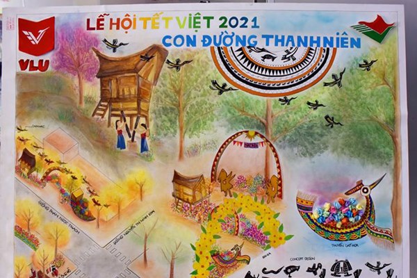 Sinh viên thiết kế Lễ hội Tết Việt 2021 - Anh 1