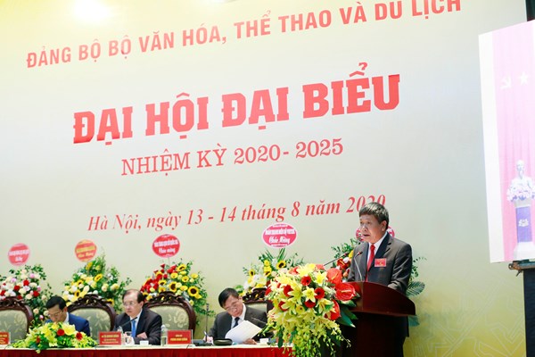 Thứ trưởng Tạ Quang Đông được bầu giữ chức Bí thư Đảng ủy Bộ VHTTDL nhiệm kỳ 2020-2025 - Anh 9
