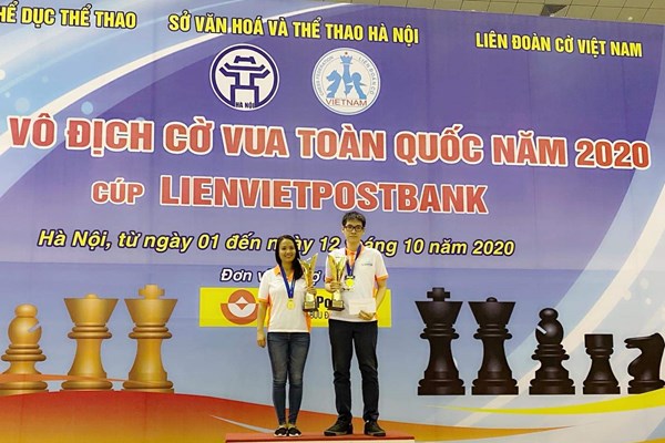 Cặp vợ chồng Thảo Nguyên – Trường Sơn toàn thắng cờ chớp tại giải VĐQG cờ vua - Anh 3