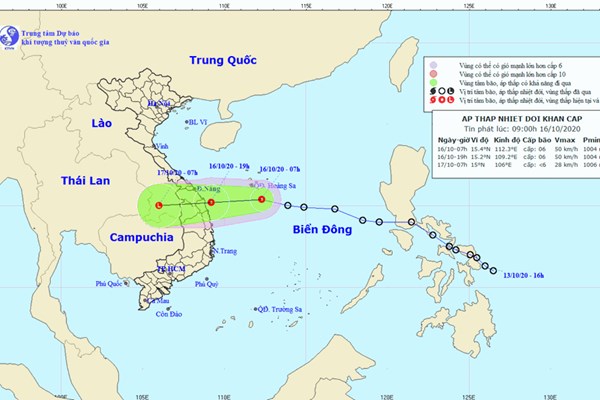 Áp thấp nhiệt đới đi vào miền Trung, Quảng Nam mưa to, dự báo lũ lớn trên các sông - Anh 1
