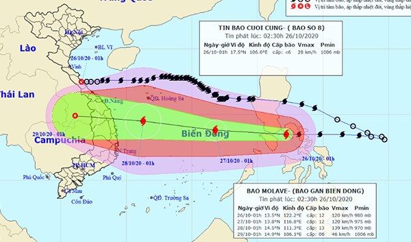 Quảng Nam: Hoãn tất cả cuộc họp không cần thiết, tập trung ứng phó bão Molave - Anh 1