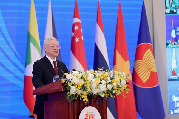 Tổng Bí thư, Chủ tịch nước phát biểu chào mừng Hội nghị Cấp cao ASEAN lần thứ 37 - Anh 1