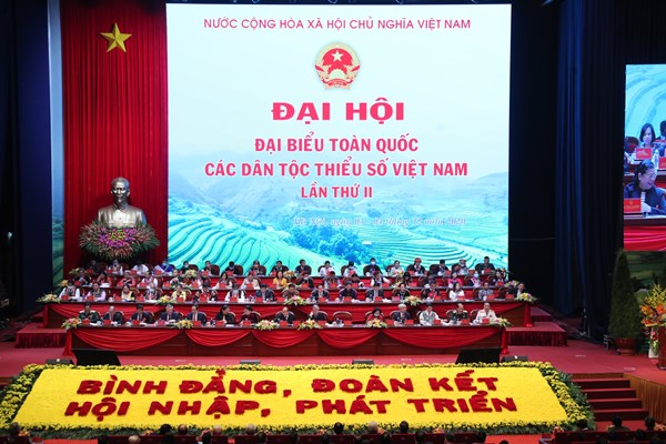 Khai mạc trọng thể Đại hội Đại biểu toàn quốc các DTTS Việt Nam lần thứ II năm 2020 - Anh 1