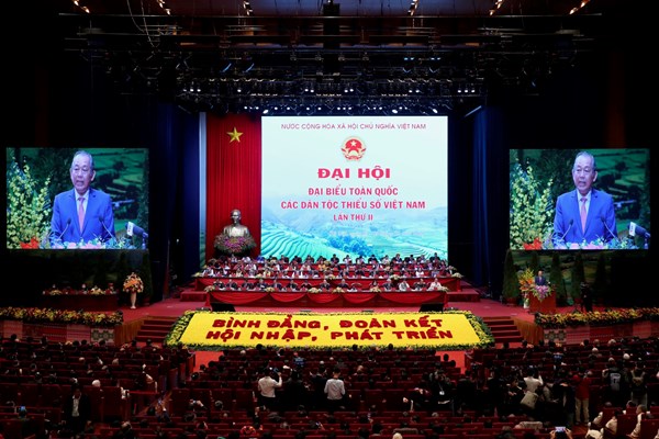 Khai mạc trọng thể Đại hội Đại biểu toàn quốc các DTTS Việt Nam lần thứ II năm 2020 - Anh 7