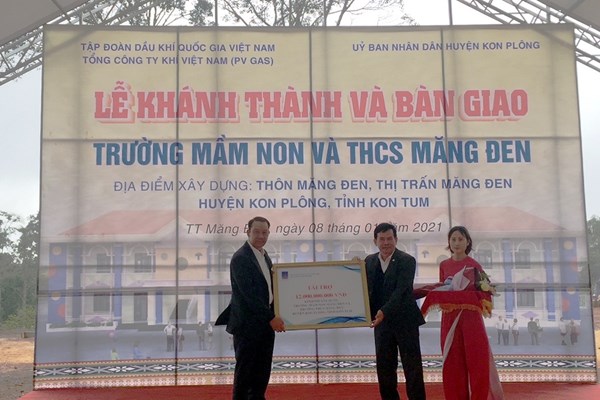 PV GAS tài trợ 12 tỉ đồng xây dựng trường học Kon Tum| - Anh 1